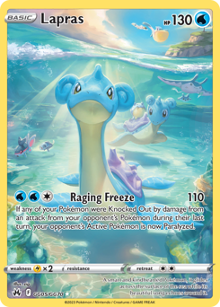 Pokemon Crown Zenith Galarian Gallery Lapras - GG05