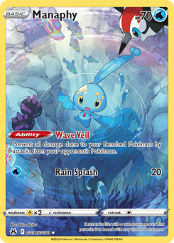 Pokemon Crown Zenith Galarian Gallery Manaphy - GG06