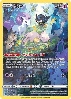 Pokemon Crown Zenith Galarian Gallery Mew - GG10