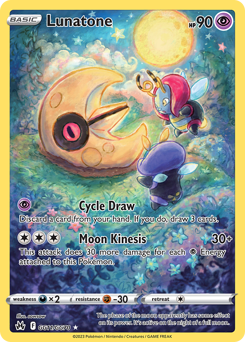 Pokemon Crown Zenith Galarian Gallery Lunatone - GG11
