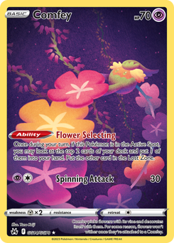 Pokemon Crown Zenith Galarian Gallery Comfey - GG14
