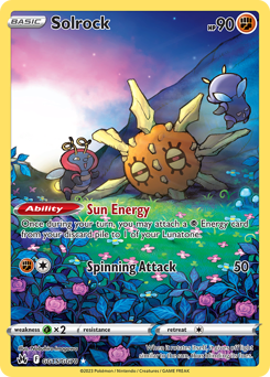Pokemon Crown Zenith Galarian Gallery Solrock - GG15