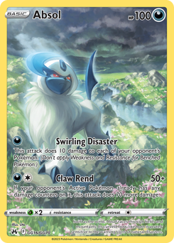 Pokemon Crown Zenith Galarian Gallery Absol - GG16