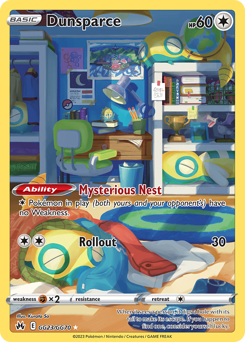 Pokemon Crown Zenith Galarian Gallery Dunsparce - GG23