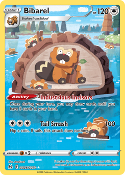 Pokemon Crown Zenith Galarian Gallery Bibarel - GG25
