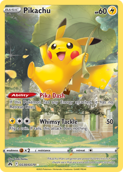 Pokemon Crown Zenith Galarian Gallery Pikachu - GG30