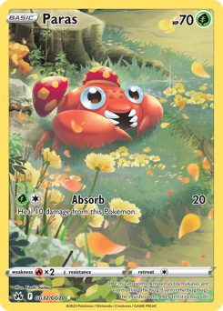Pokemon Crown Zenith Galarian Gallery Paras - GG32
