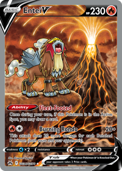 Pokemon Crown Zenith Galarian Gallery Entei V - GG36