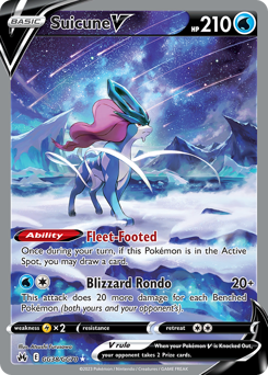 Pokemon Crown Zenith Galarian Gallery Suicune V - GG38