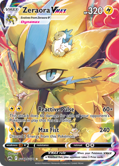 Pokemon Crown Zenith Galarian Gallery Zeraora VMAX - GG42