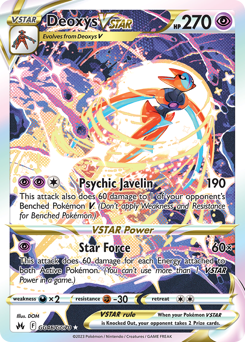 Pokemon Crown Zenith Galarian Gallery Deoxys VSTAR - GG46