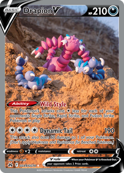 Pokemon Crown Zenith Galarian Gallery Drapion V - GG49