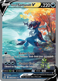 Pokemon Crown Zenith Galarian Gallery Hisuian Samurott V - GG51