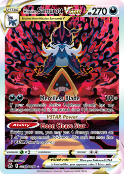 Pokemon Crown Zenith Galarian Gallery Hisuian Samurott VSTAR - GG52