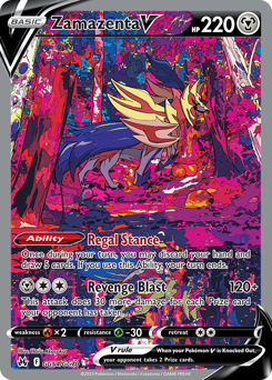 Pokemon Crown Zenith Galarian Gallery Zamazenta V - GG54