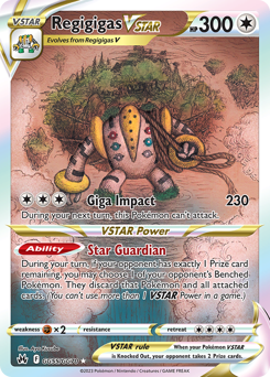 Pokemon Crown Zenith Galarian Gallery Regigigas VSTAR - GG55