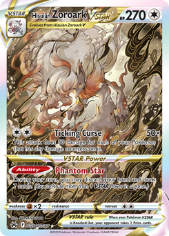 Pokemon Crown Zenith Galarian Gallery Hisuian Zoroark VSTAR - GG56