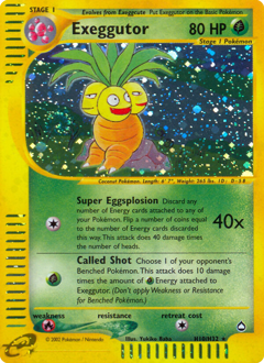 Pokemon Aquapolis Exeggutor - H10