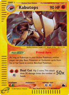 Pokemon Skyridge Kabutops - H13