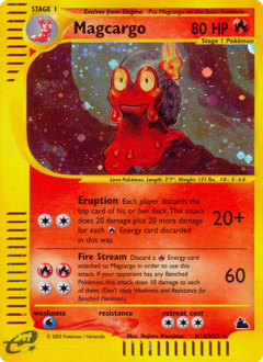 Pokemon Skyridge Magcargo - H16