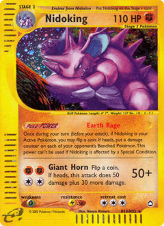 Pokemon Aquapolis Nidoking - H18