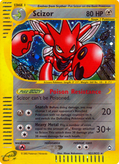Pokemon Aquapolis Scizor - H21