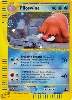 Pokemon Skyridge Piloswine - H22
