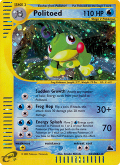 Pokemon Skyridge Politoed - H23
