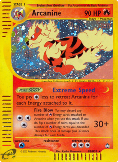Pokemon Aquapolis Arcanine - H2