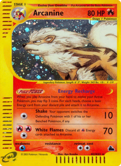 Pokemon Skyridge Arcanine - H2