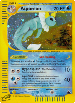 Pokemon Skyridge Vaporeon - H31