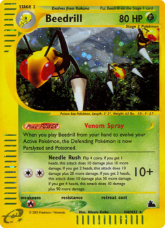 Pokemon Skyridge Beedrill - H4