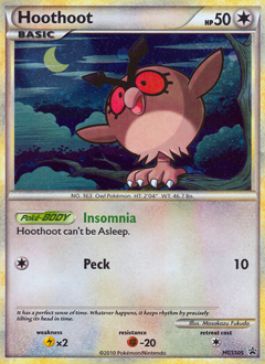 Pokemon HGSS Black Star Promos Hoothoot - HGSS05