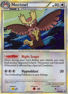 Pokemon HGSS Black Star Promos Noctowl - HGSS06
