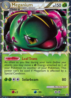 Pokemon HGSS Black Star Promos Meganium - HGSS08