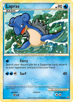 Pokemon HGSS Black Star Promos Lapras - HGSS14