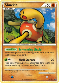 Pokemon HGSS Black Star Promos Shuckle - HGSS15