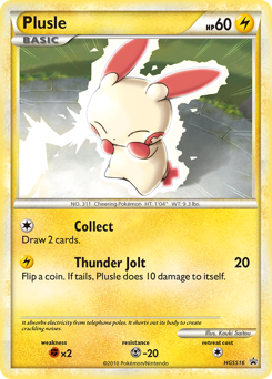 Pokemon HGSS Black Star Promos Plusle - HGSS16