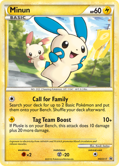 Pokemon HGSS Black Star Promos Minun - HGSS17