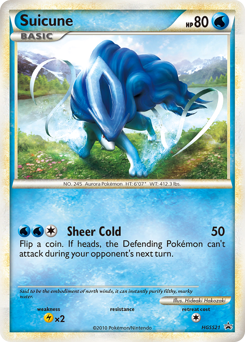 Pokemon HGSS Black Star Promos Suicune - HGSS21