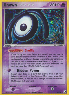 Pokemon Unseen Forces Unown - M