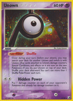 Pokemon Unseen Forces Unown - P