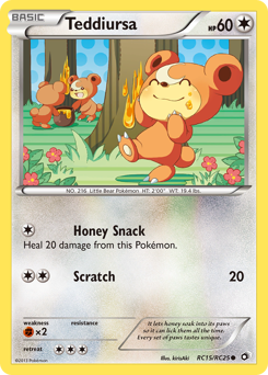 Pokemon Legendary Treasures Teddiursa - RC15