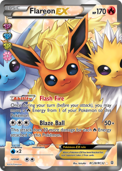 Pokemon Generations Flareon-EX - RC28