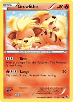Pokemon Legendary Treasures Growlithe - RC4