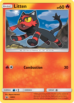 Pokemon SM Black Star Promos Litten - SM02