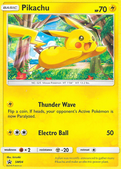 Pokemon SM Black Star Promos Pikachu - SM04