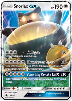 Pokemon SM Black Star Promos Snorlax-GX - SM05