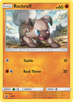 Pokemon SM Black Star Promos Rockruff - SM06