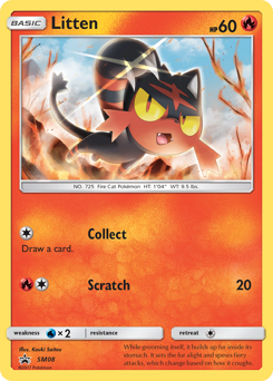 Pokemon SM Black Star Promos Litten - SM08